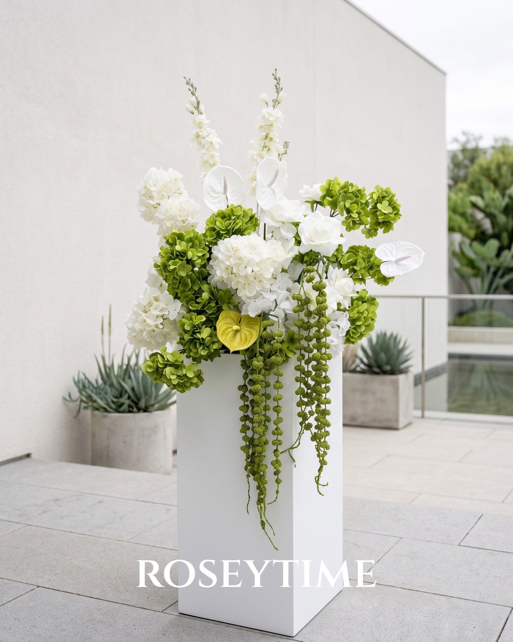 Roseytime Willow Ivory Veil Flower Set #RTS033