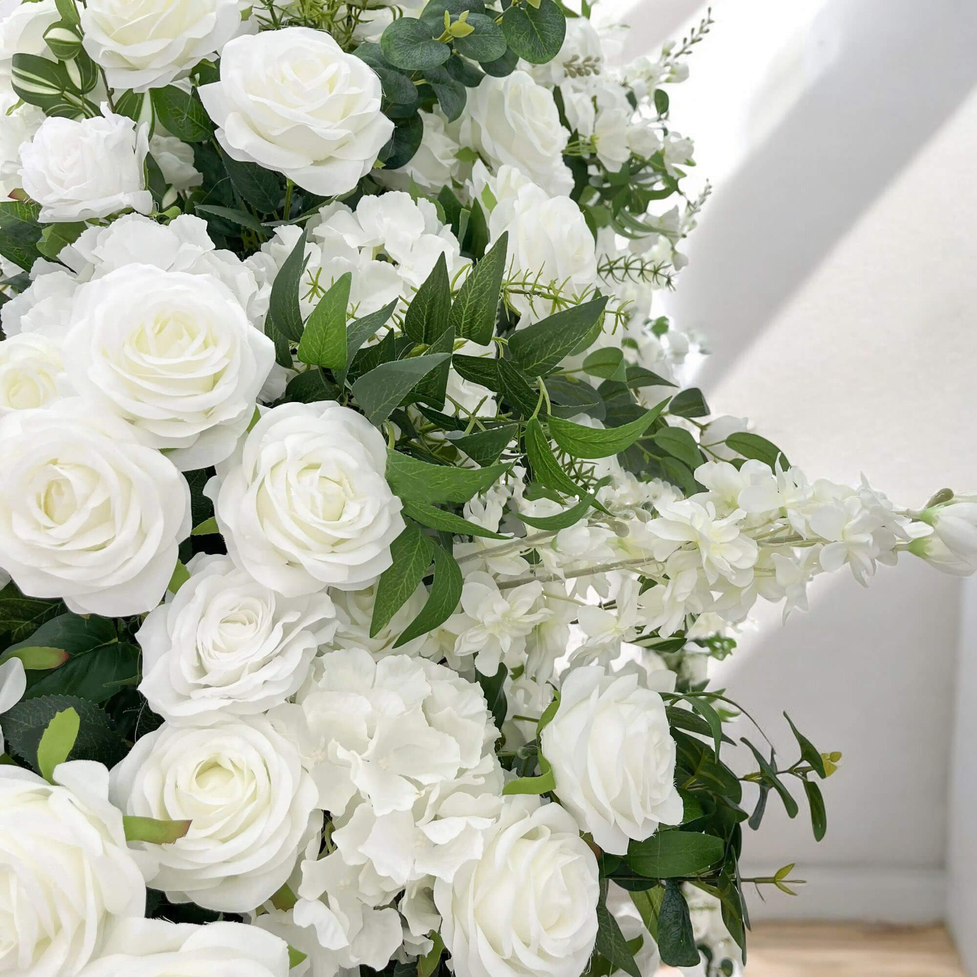 💥BF-SALE: White&Green Flower Arch n-shape Round Arch #RTA110