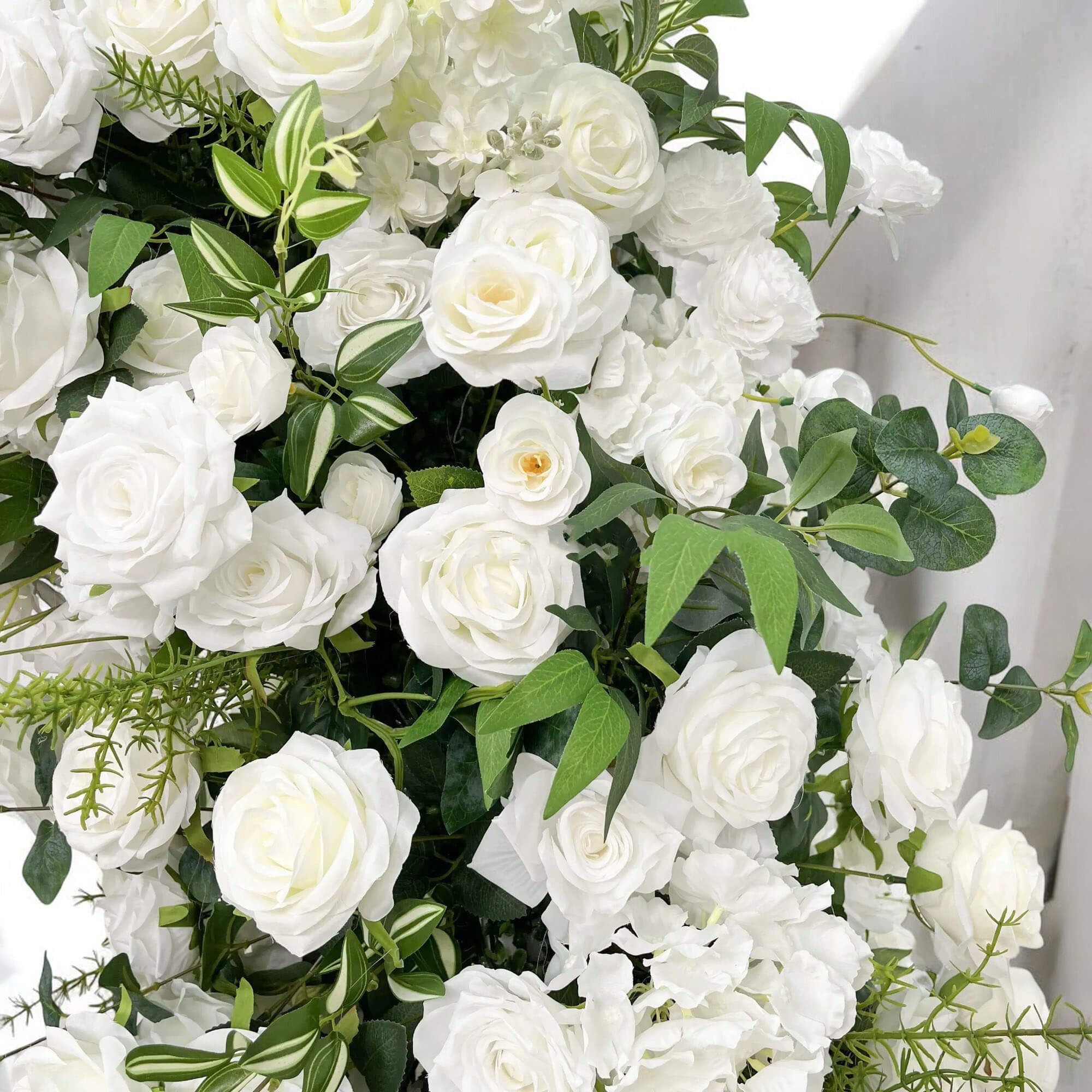 💥BF-SALE: White&Green Flower Arch n-shape Round Arch #RTA110