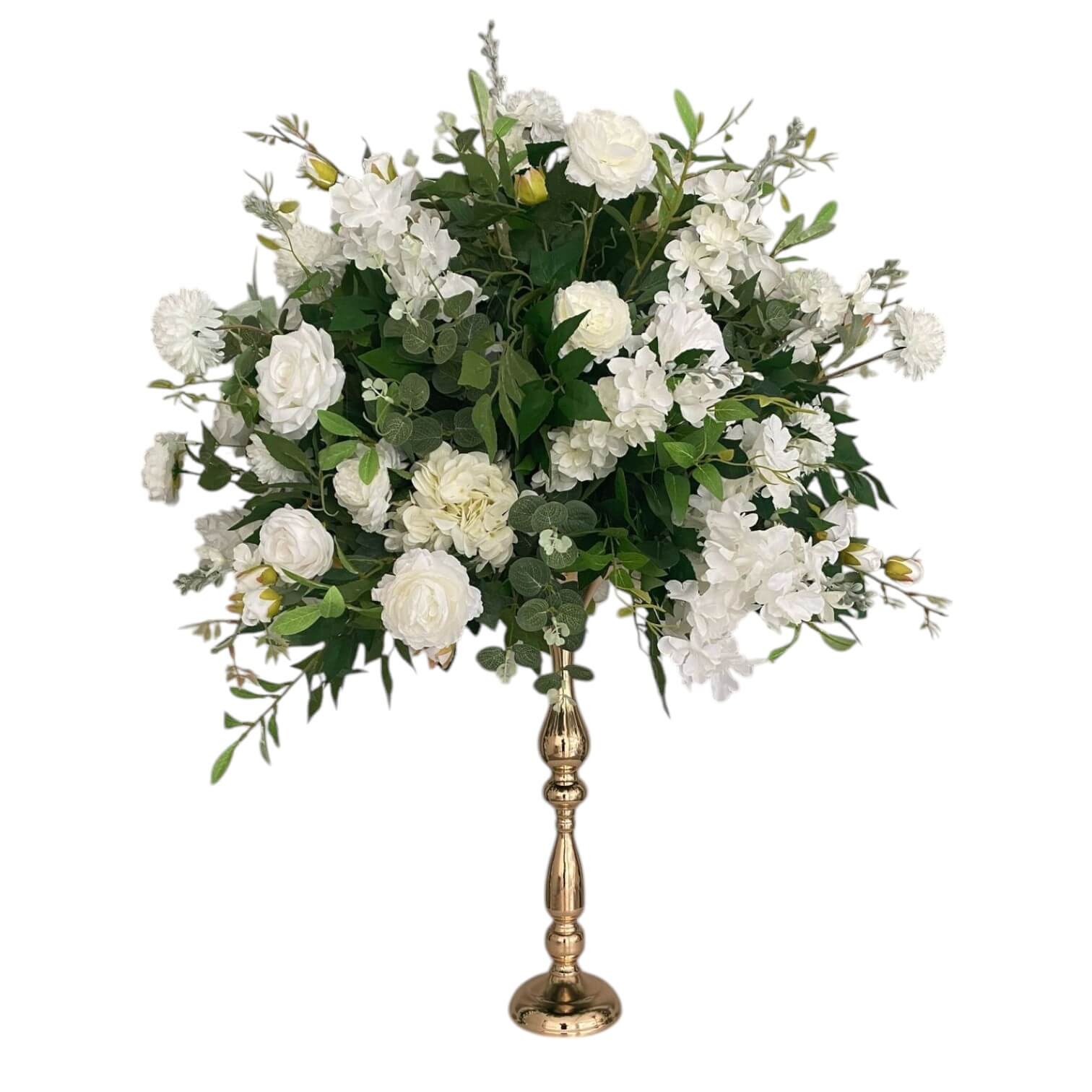 RoseyTime White&Green Wedding Flower Round Arch #RTA103