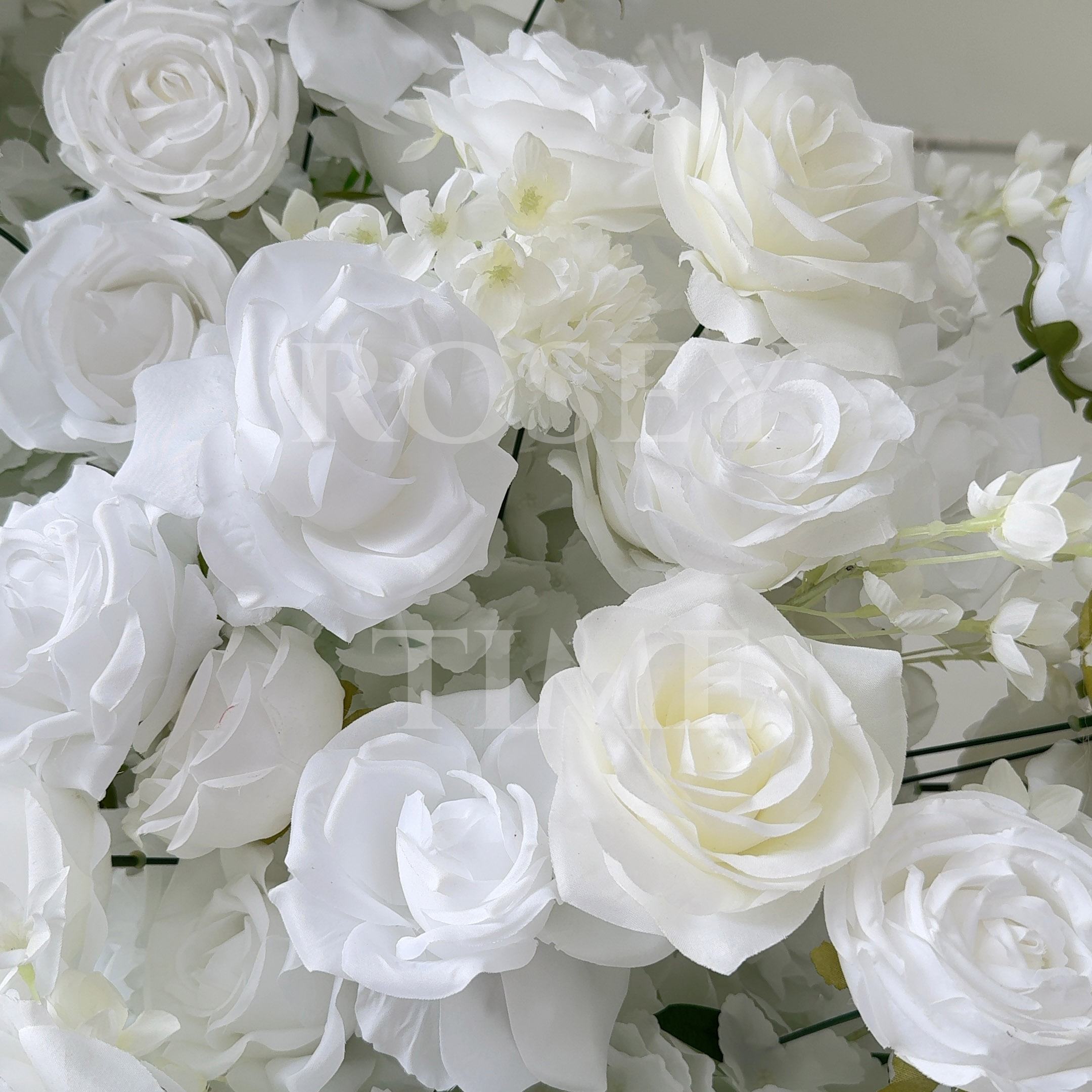 Roseytime White Rose Floor Flower Wedding Aisle Arrangement #RTF021