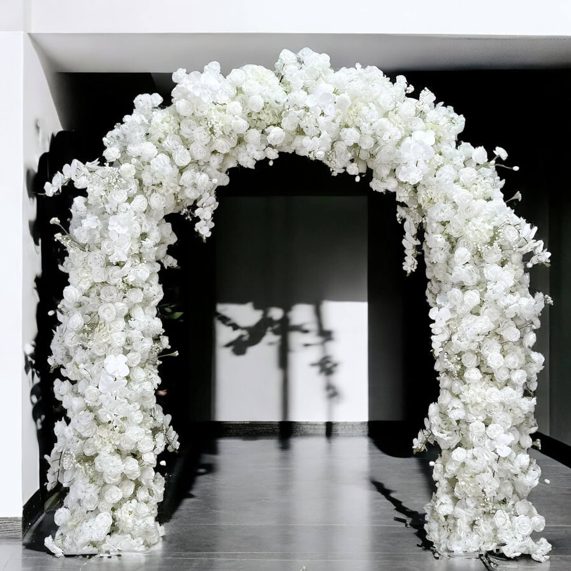 💥BF-Sale: White Flower Arch n-shape Round Arch #RTA108