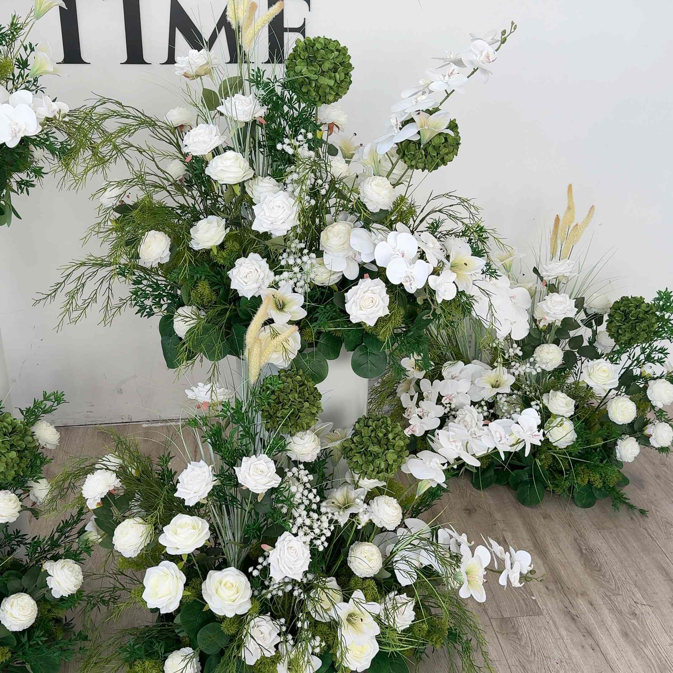 Roseytime 2026 Verdant Ivory Flower Set #RTS004