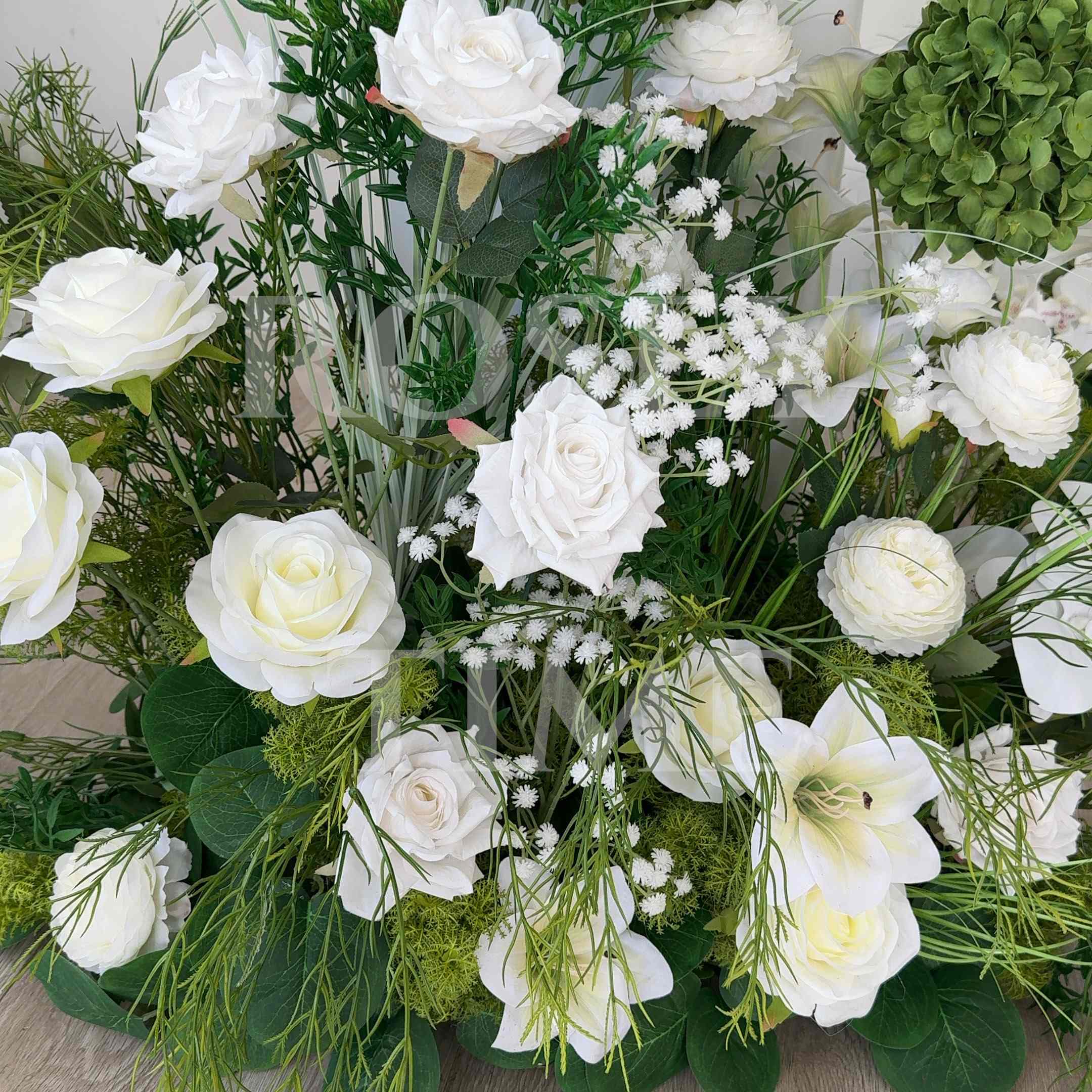 Roseytime 2026 Verdant Ivory Flower Set #RTS004