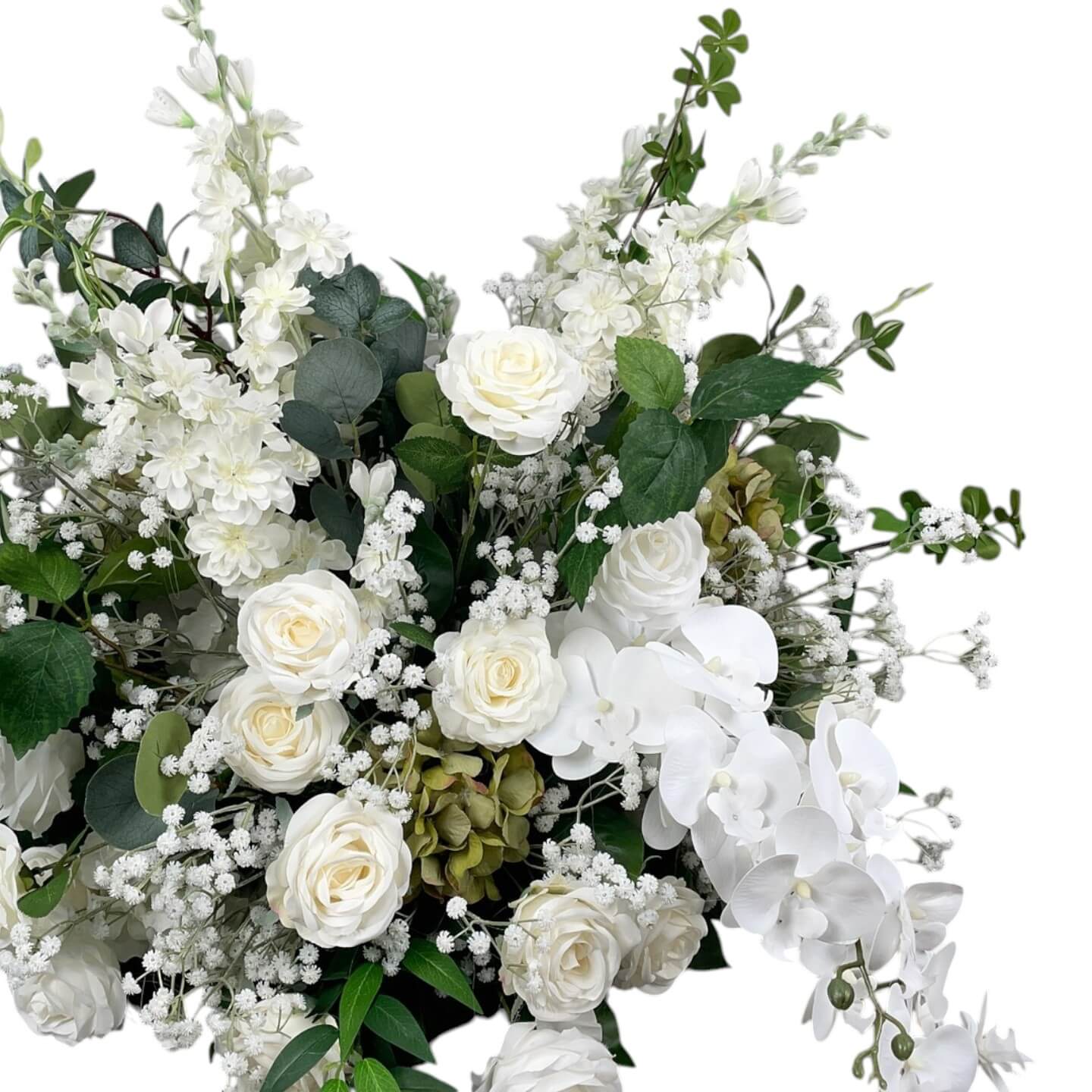 Roseytime White&Green Flower Ball #RTB094