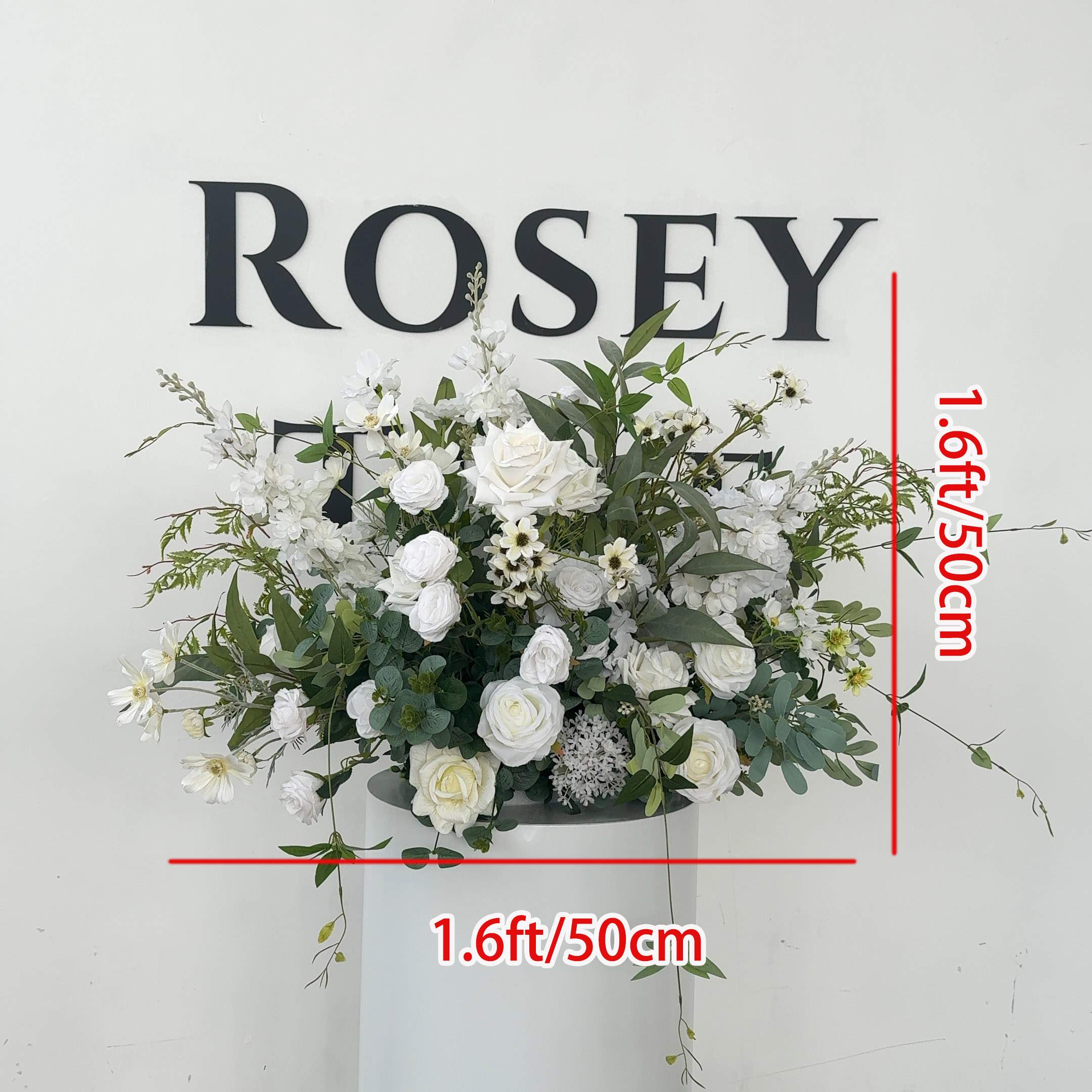 Roseytime Sylvera White&Green Flower Set #RTS006