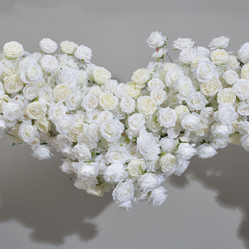 RoseyTime White Heart Flower Arch With Frame