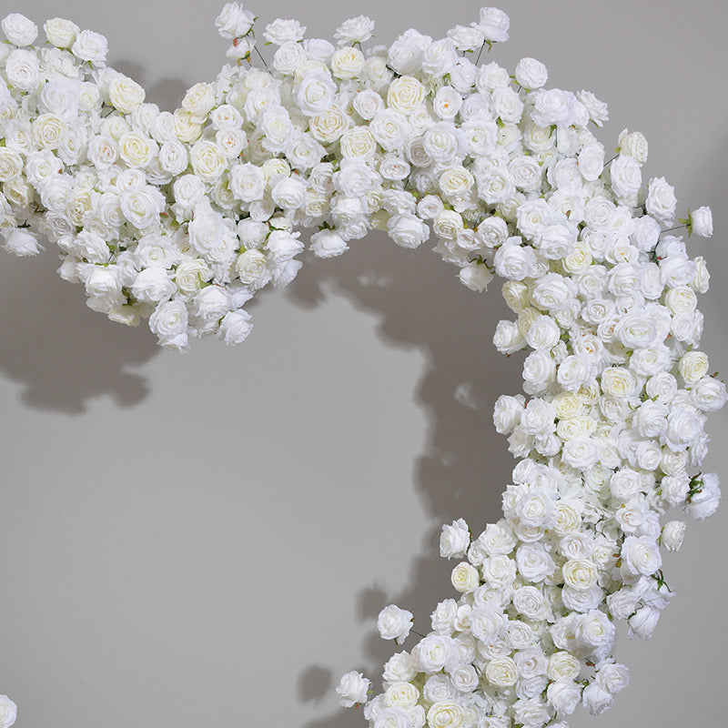 RoseyTime White Heart Flower Arch With Frame