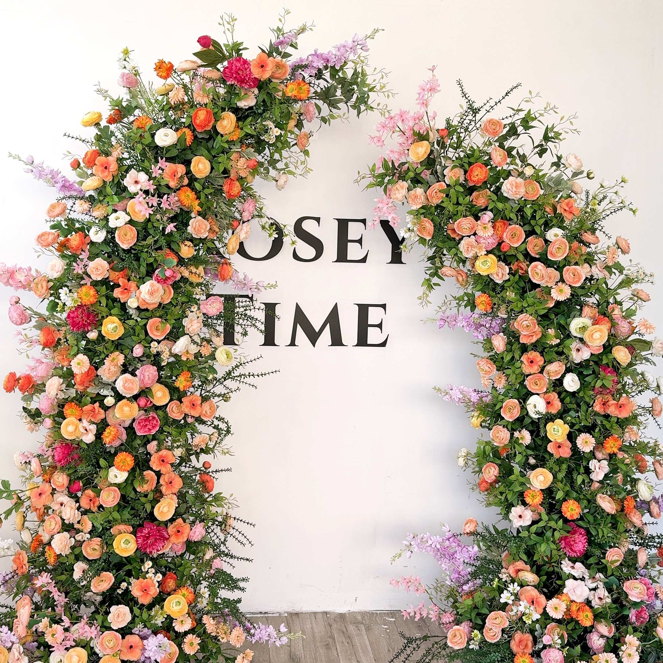 Roseytime Wild Flower Colorful Pillars Arch with Frame #RTP075