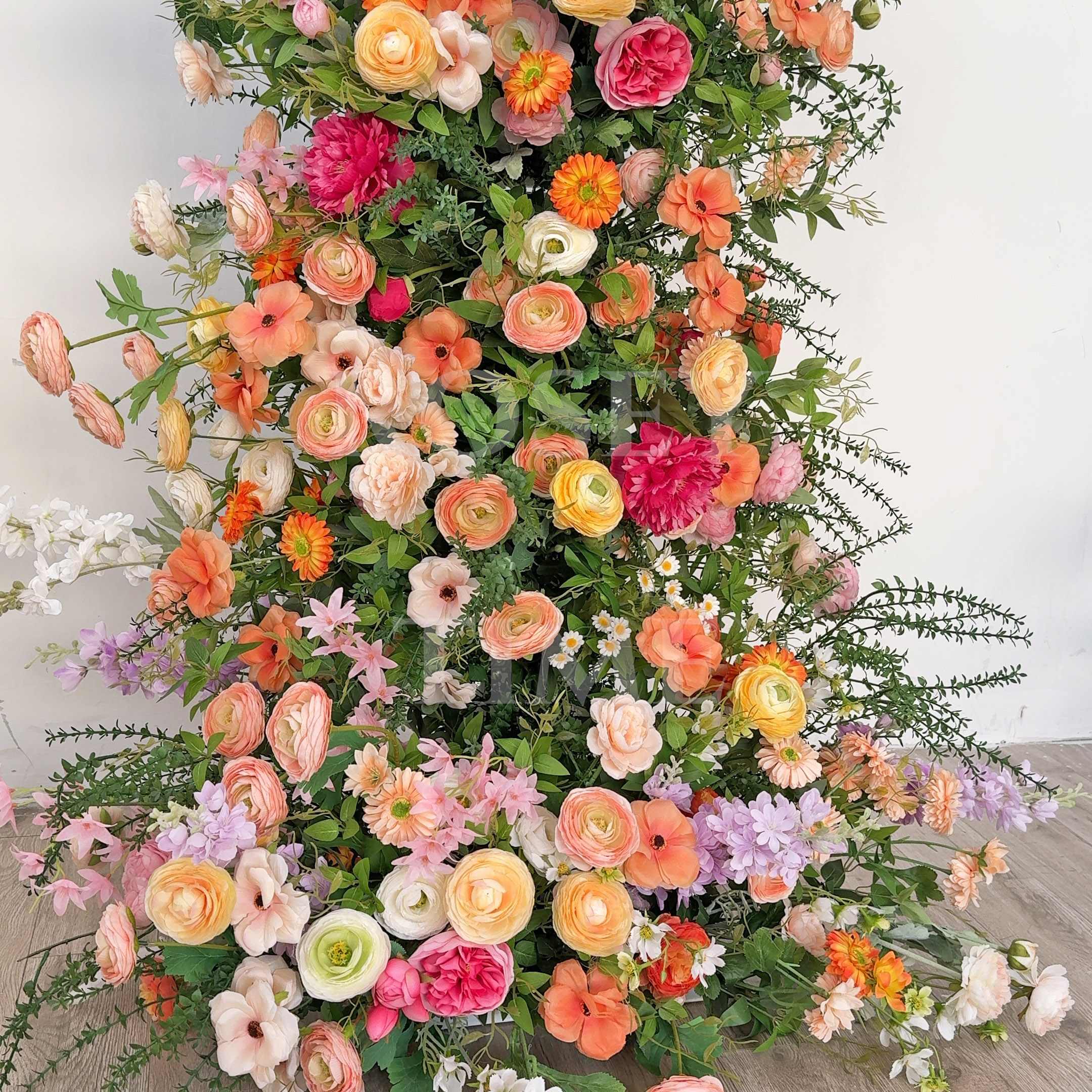 Roseytime Wild Flower Colorful Pillars Arch with Frame #RTP075