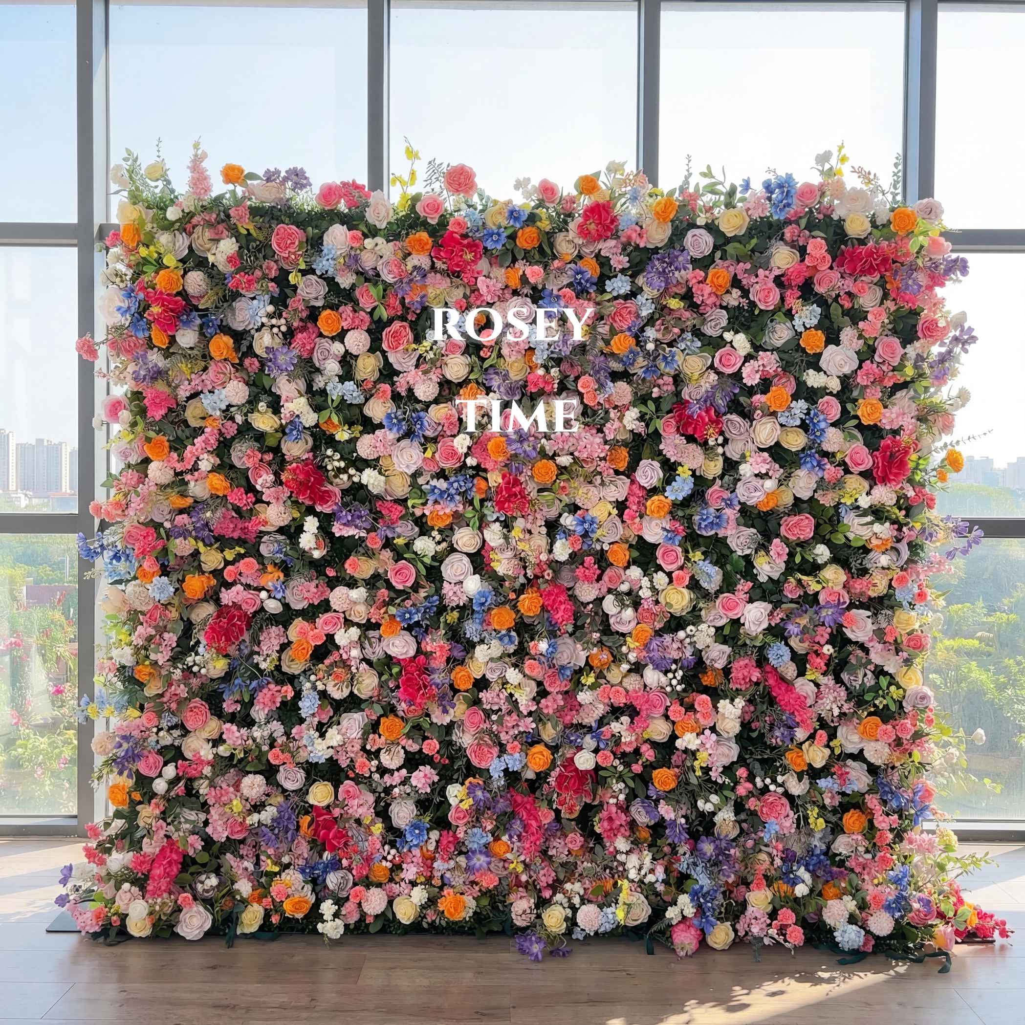 Roseytime 5D Wild Flower Wall Roll Up Fabric Back #RTW128
