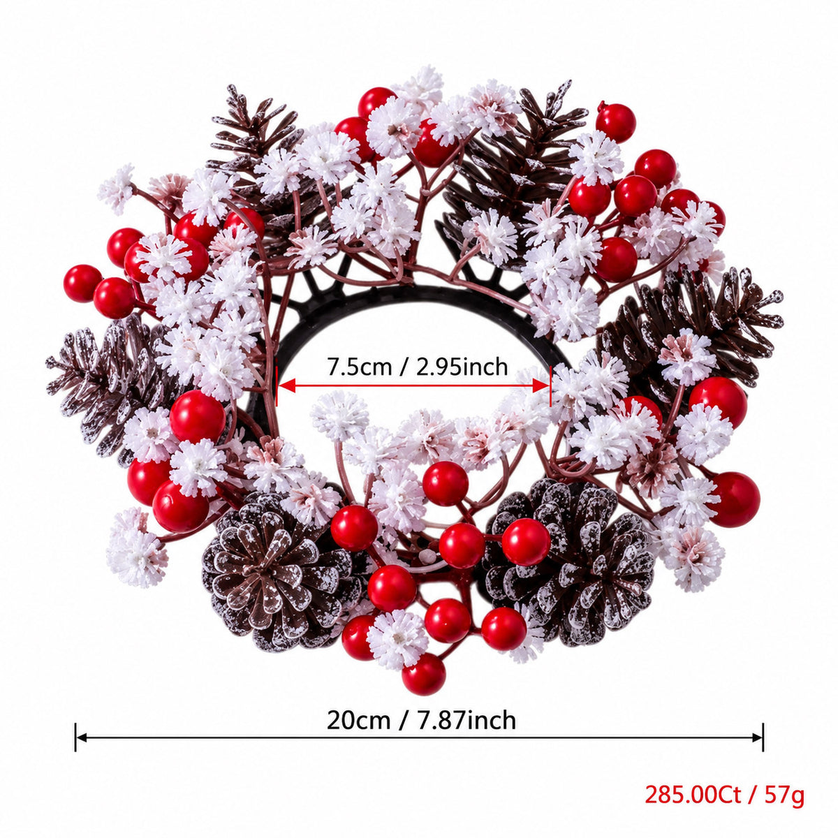 (10pc) Christmas Candle Floral Centerpieces | RoseyTime #RTXC004