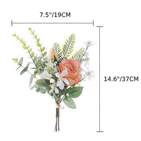 Roseytime Pink Rose Small Loose Flower Set Centerpiece Flower Bouquet #LS008