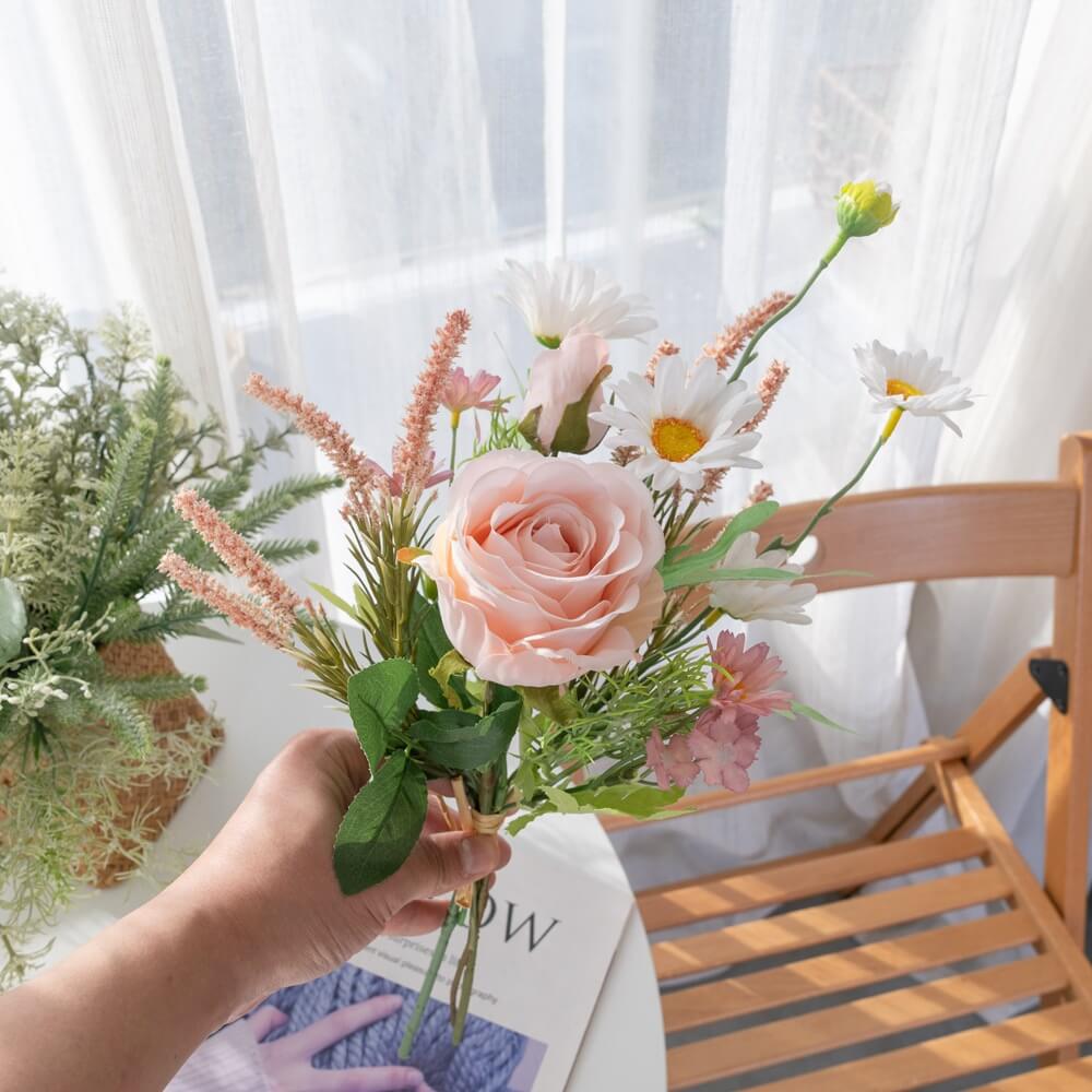 Roseytime Roses Loose Flower Set Centerpiece Flower Bouquet #LS009