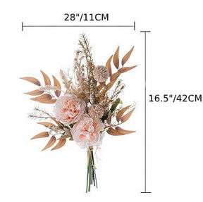 Roseytime Pink Peony Loose Flower Set Centerpiece Flower Bouquet #LS011