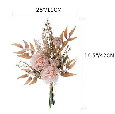 Roseytime Pink Peony Loose Flower Set Centerpiece Flower Bouquet #LS011