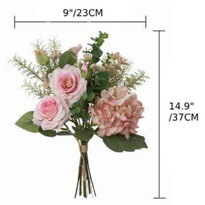 Roseytime Pink Roses Loose Flower Set Centerpiece Flower Bouquet #LS012