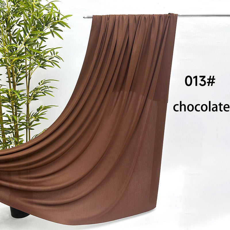 RoseyTime Coffee/Brown Colors Wavy/Wave Wedding Stretch Drapes Set 16pc
