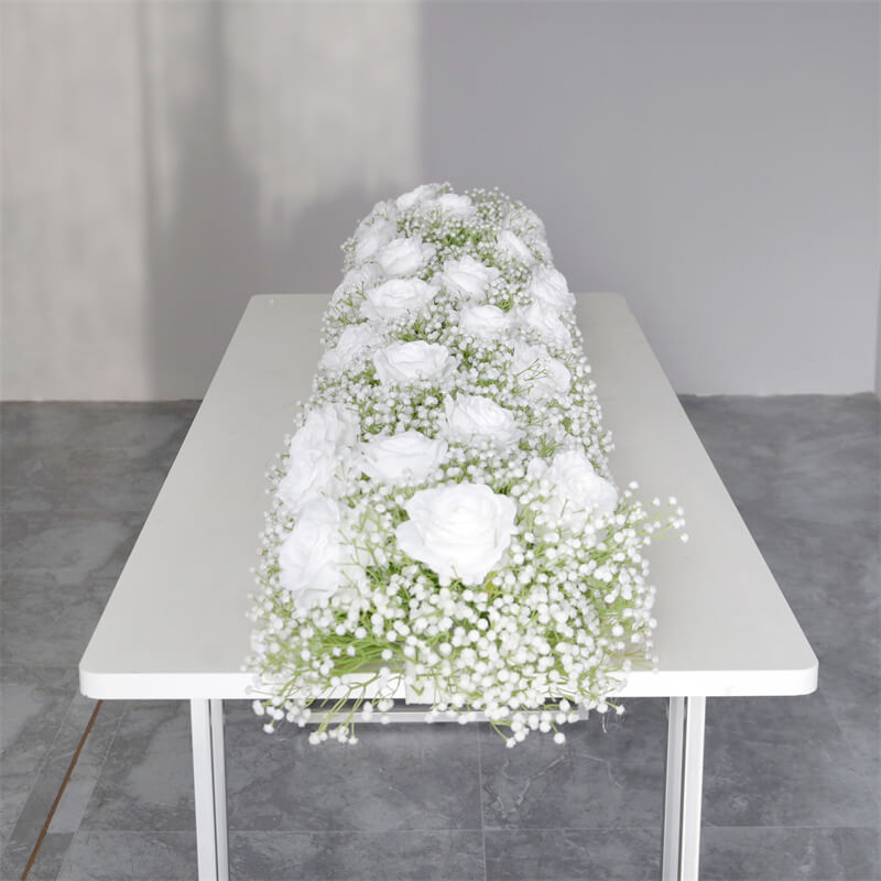 Roseytime Baby's Breath Flower Runner Table Flower Decor#RTR032