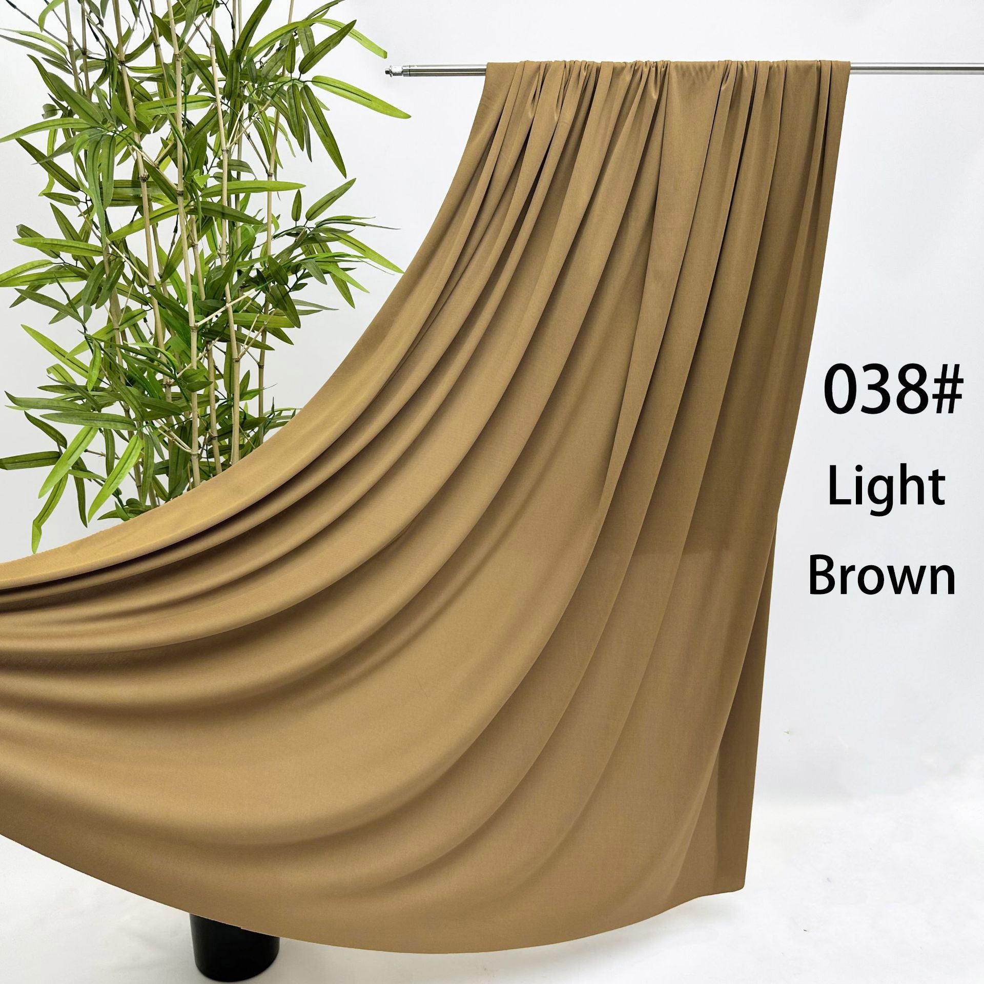 RoseyTime Coffee/Brown Colors Wavy/Wave Wedding Stretch Drapes Set 16pc