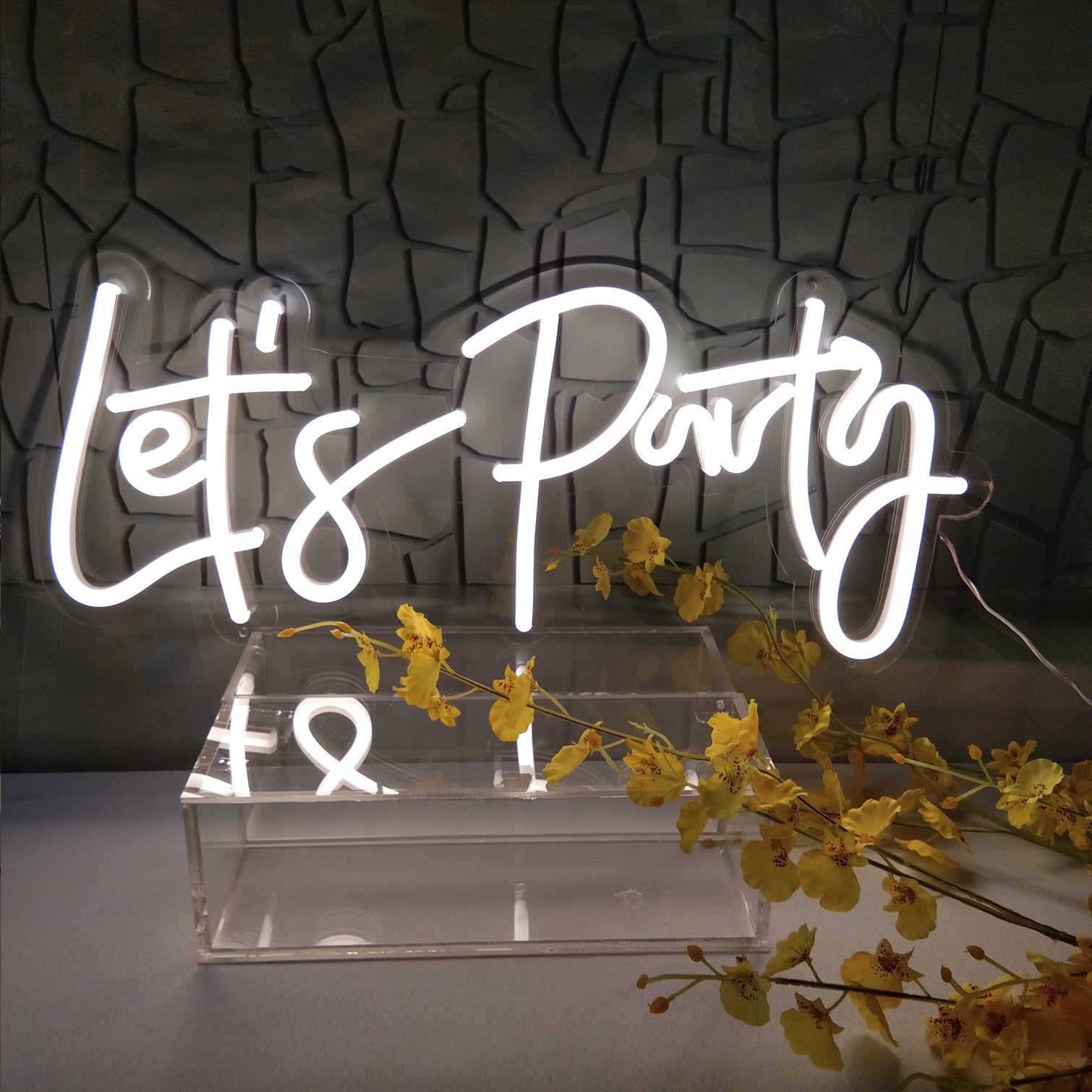 Roseytime "Let's Party" Neon Signs