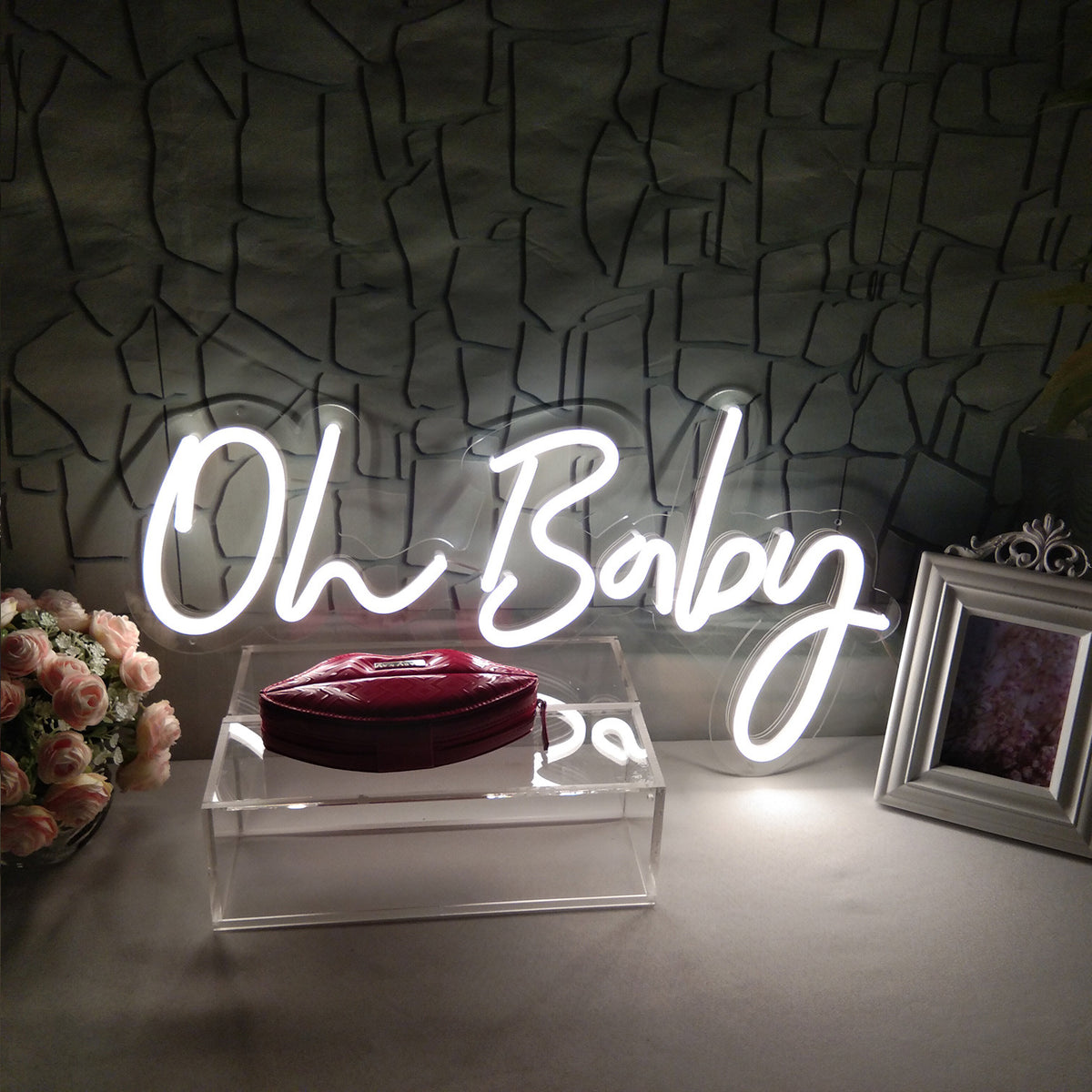 Roseytime "Oh Baby" Neon Signs