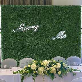 Roseytime Artificial Flower Wall Rolling Up Green Hanging Flowers Wedding Backdrop Decor for Birthday Event Party