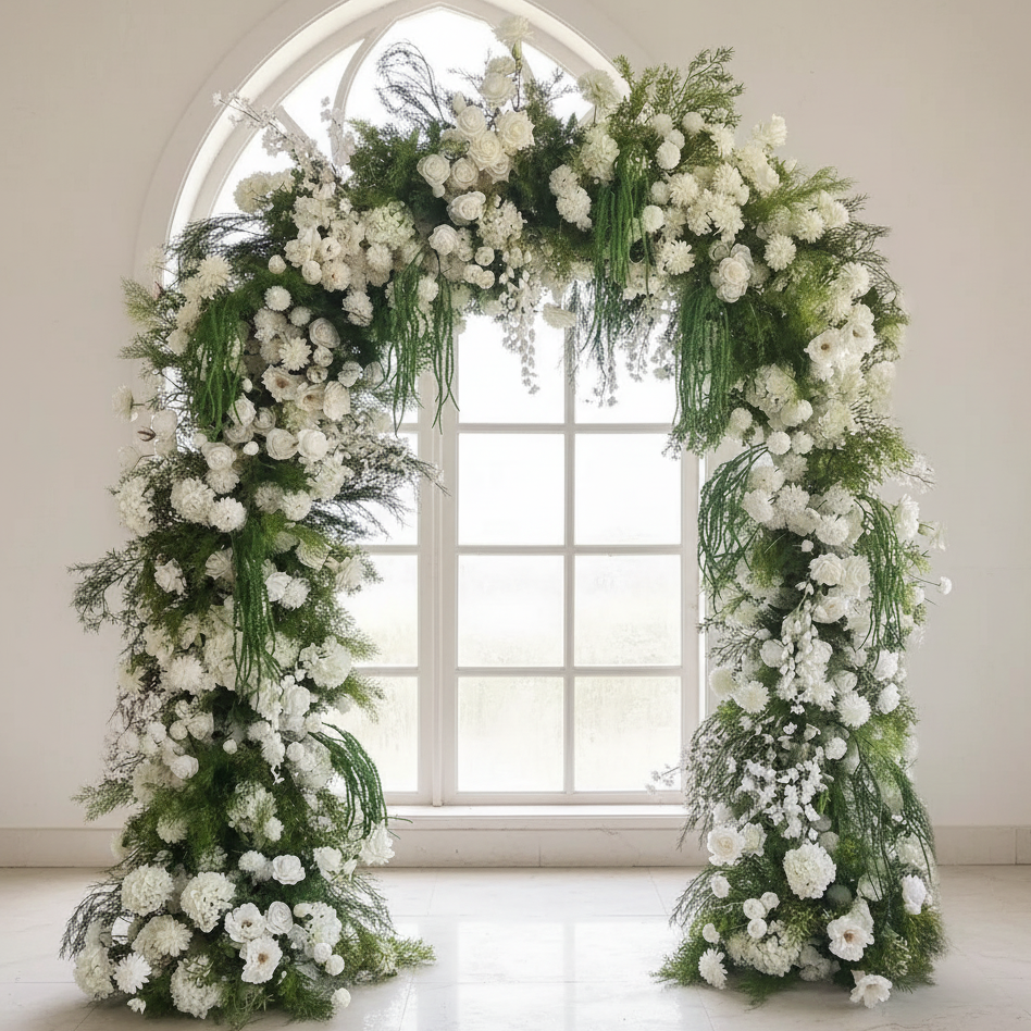 B1G1 sale- White&Green Arch n-shape Round Arch #RTA146