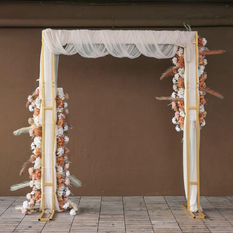 Roseytime Autumn Flower Set Brown Flower Arch Arrangement #RTA035