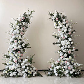 Roseytime Wedding Flower Pillars Set with Frame #RTP052