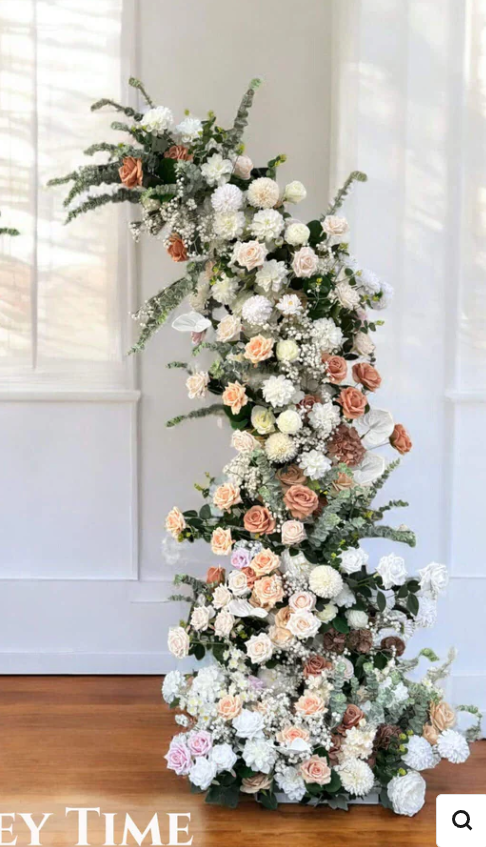 Sale-Custom 7+7 ft Flower Pillars Arch-Standard 30-55 Days