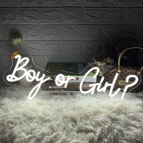 Roseytime "Boy or Girl" Neon Signs 23.6" x 8.5"