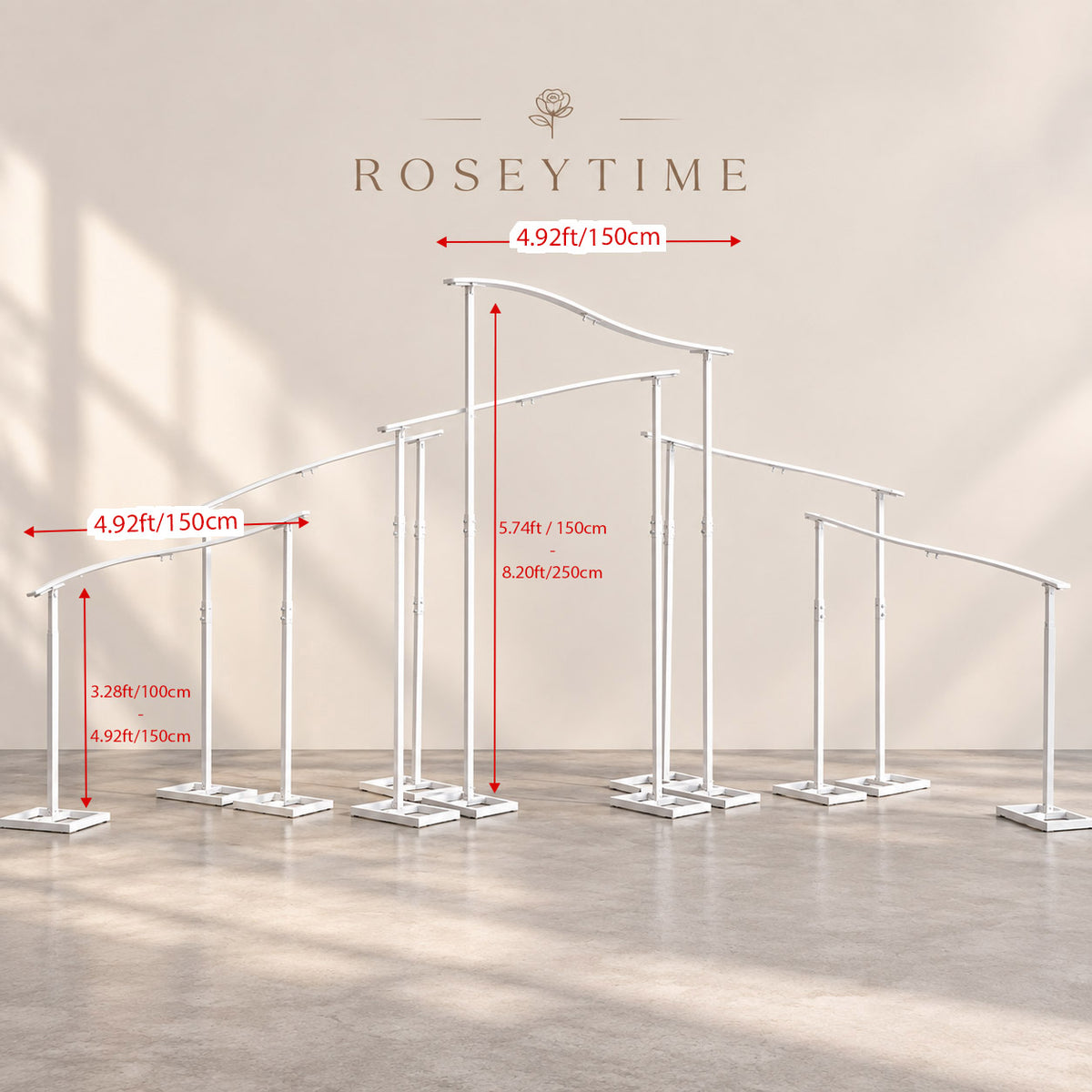 RoseyTime Adjustable Height Backdrop Frame