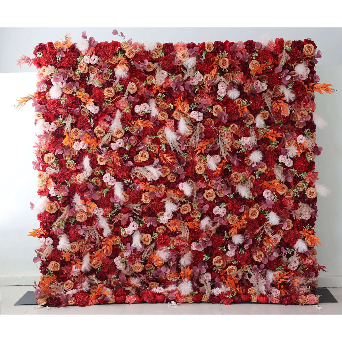 Roseytime 5D Artificial Flower Wall Backdrop Rolling Up For Event Decor