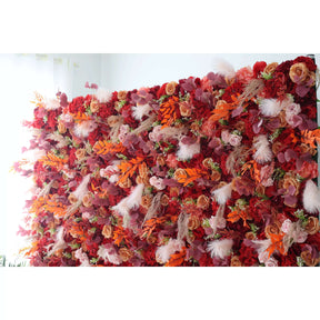 Roseytime 5D Artificial Flower Wall Backdrop Rolling Up For Event Decor