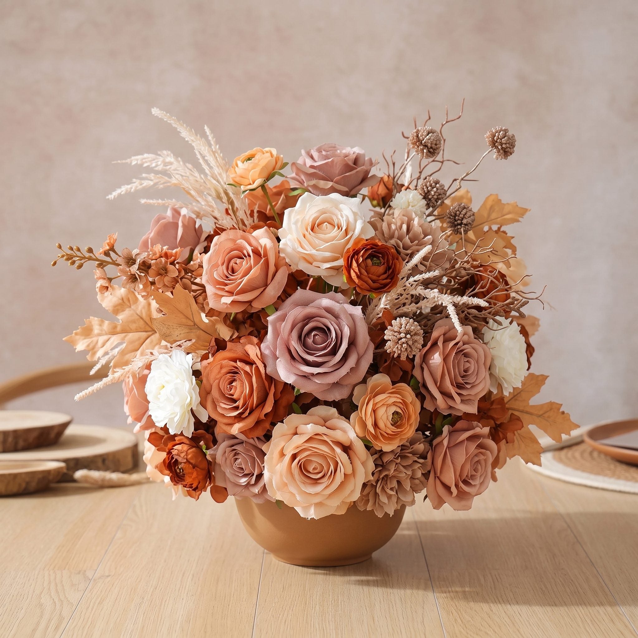 Roseytime Cedar&Cocoa Flower Ball Centerpieces #RTB135