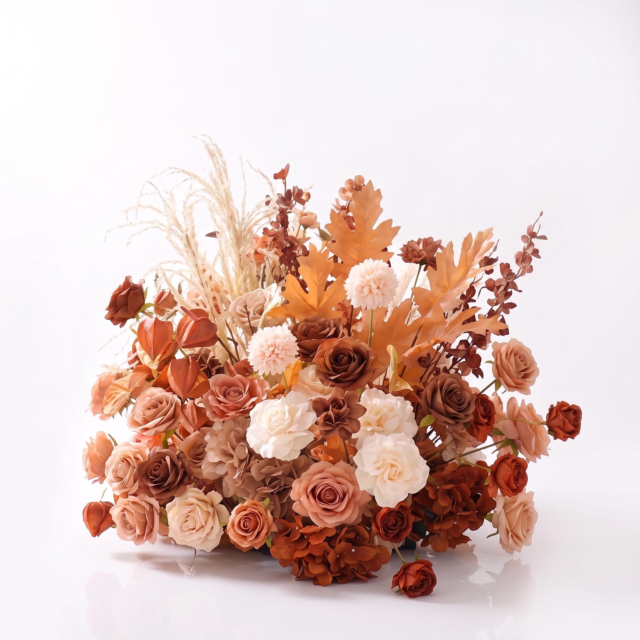 Roseytime Cedar&Cocoa Floor Flower Wedding Aisle Arrangement #RTF034