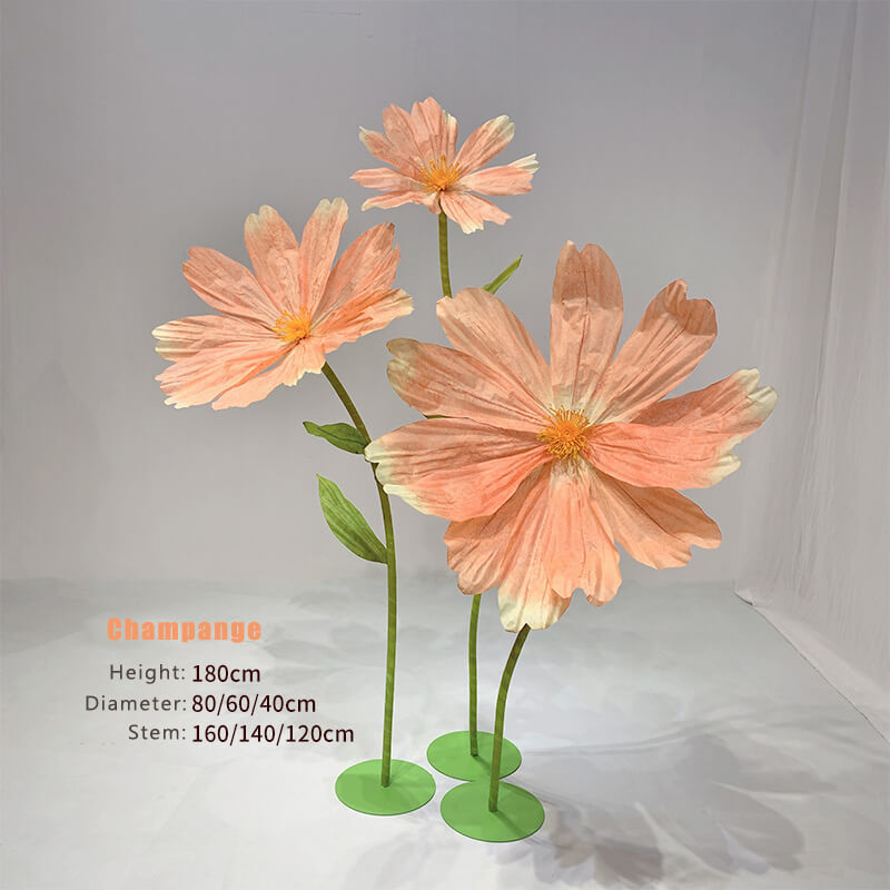 Roseytime Giant Daisy Fowers Set of 3