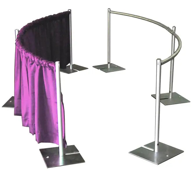 Roseytime 8ft Half Circular Pipe & Drape Hardware Kit Adjustable Height