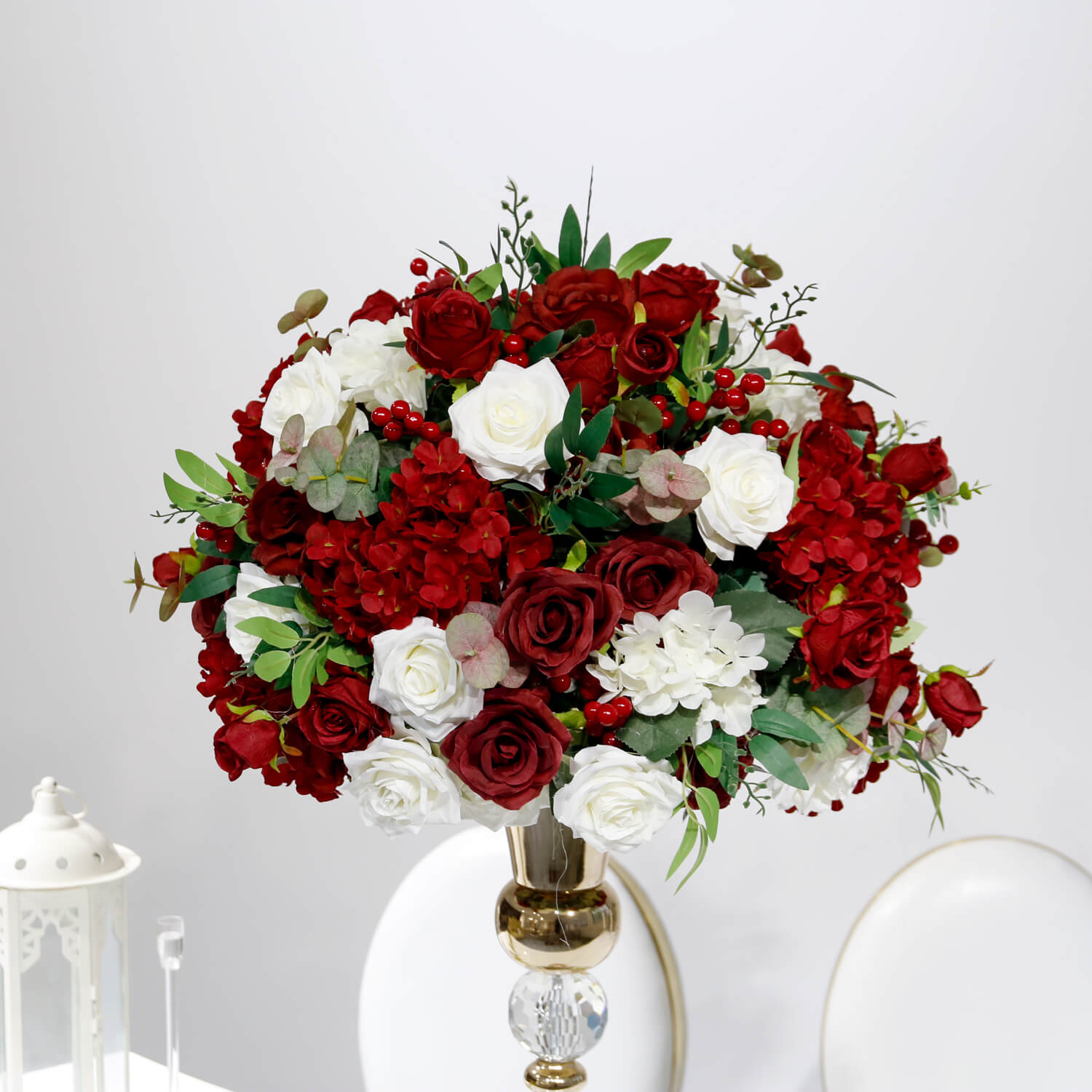 Roseytime Red Wedding Flower Ball #RTB050