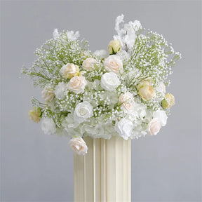 Roseytime baby's breath white Flower Ball #RTB058