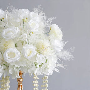 Roseytime white Flower Ball #RTB035