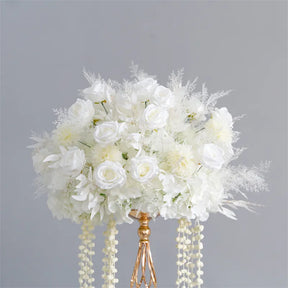 Roseytime white Flower Ball #RTB035