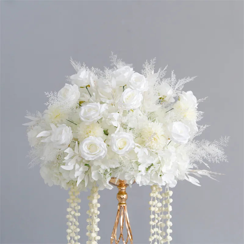 Roseytime white Flower Ball #RTB035