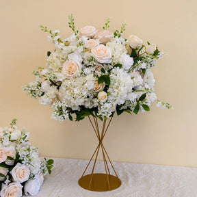 Roseytime White Green Flower Ball #RTB061