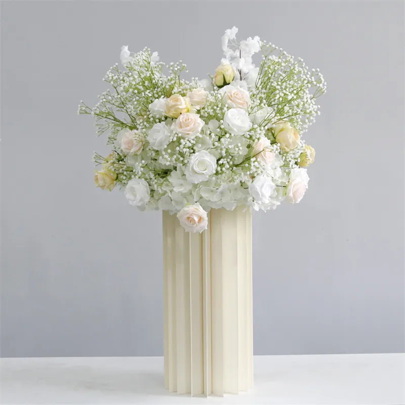 Roseytime baby's breath white Flower Ball #RTB058