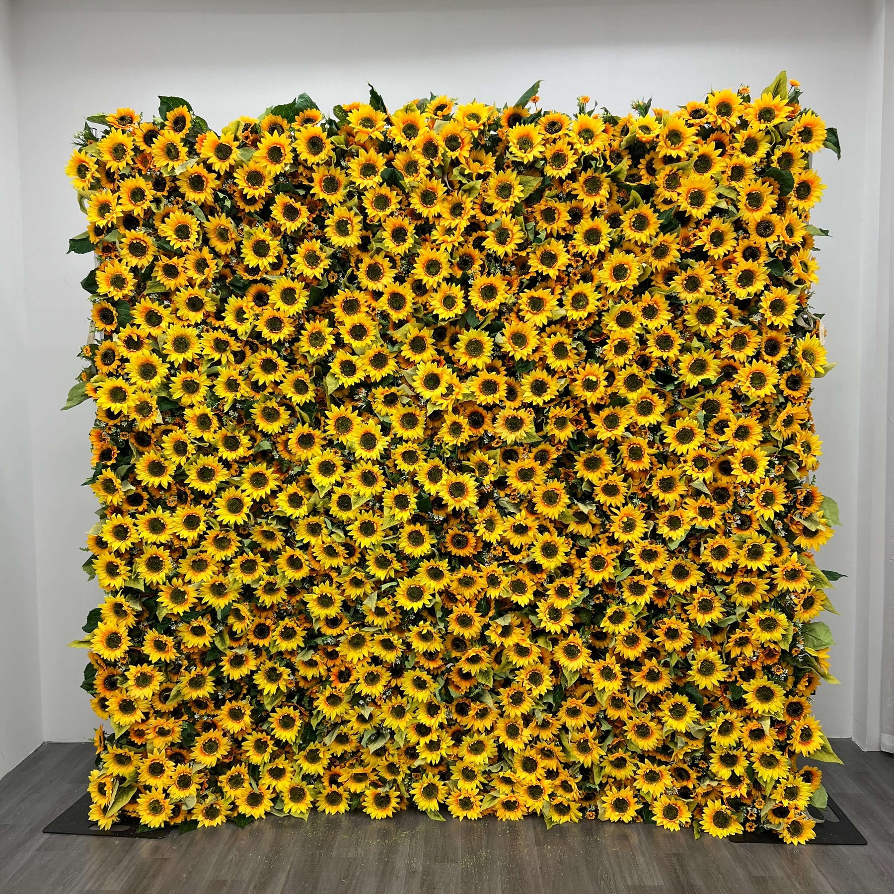 Roseytime 3D Sunflower Flower Wall Roll Up Fabric Back #RTW090