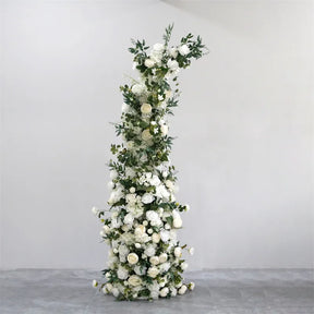 RoseyTime Wedding Floral Pillars Arch With Frame# RTP014