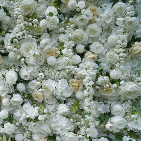 white flower wall backdrop for party decoration 