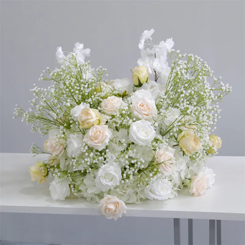 Roseytime baby's breath white Flower Ball #RTB058